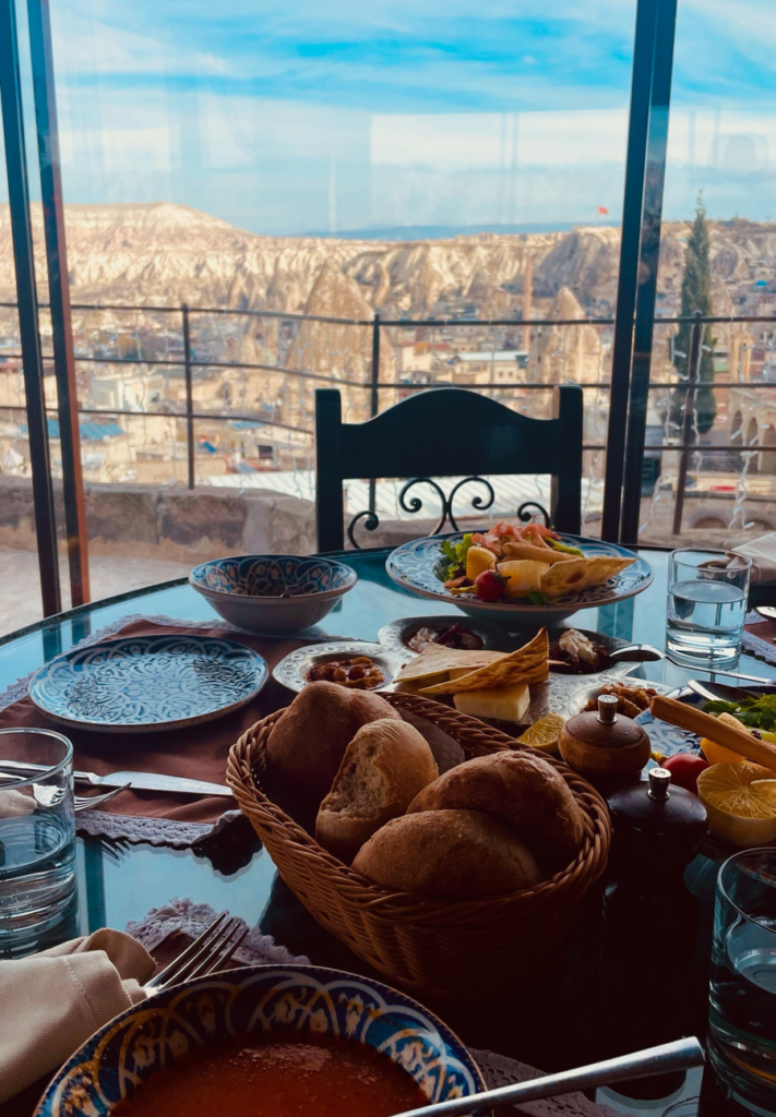 View from breakfast in Cappadocia