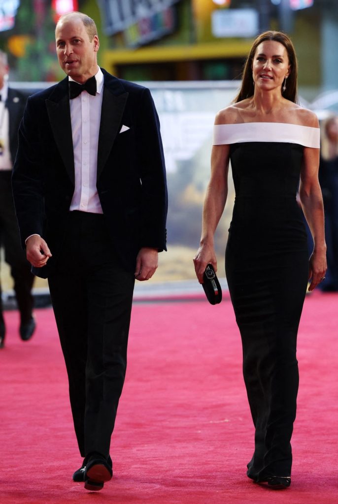 Sleek and elegant black and white look from Prince William and Kate Middleton