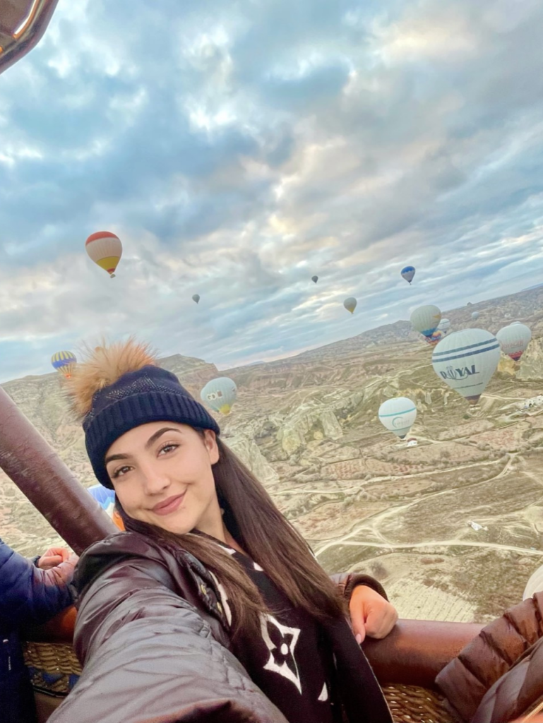 Wedded Wonderland team in a hot air balloon over Cappadocia