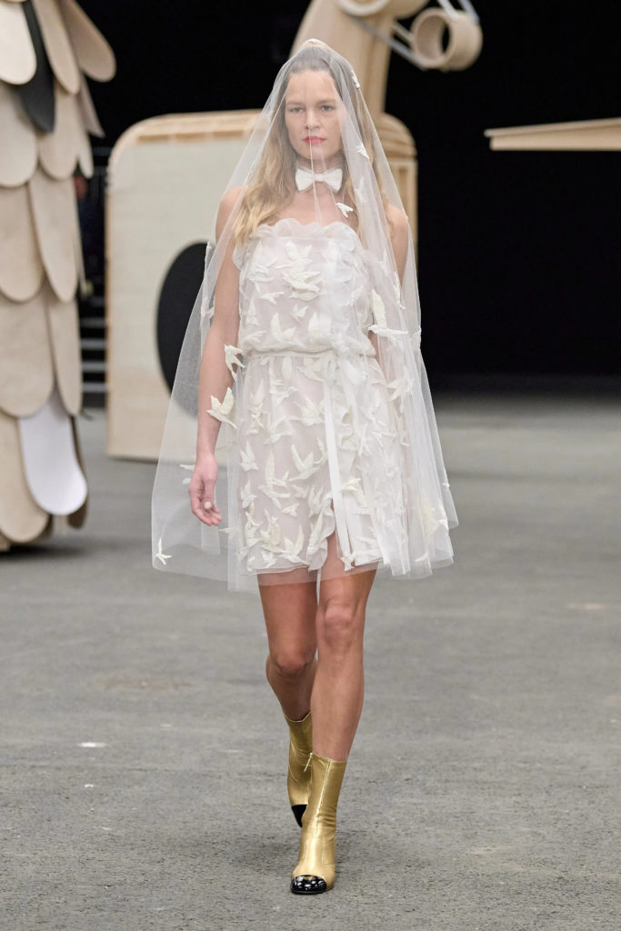 Chanel Bridal Look from Paris Fashion Week 2023.
