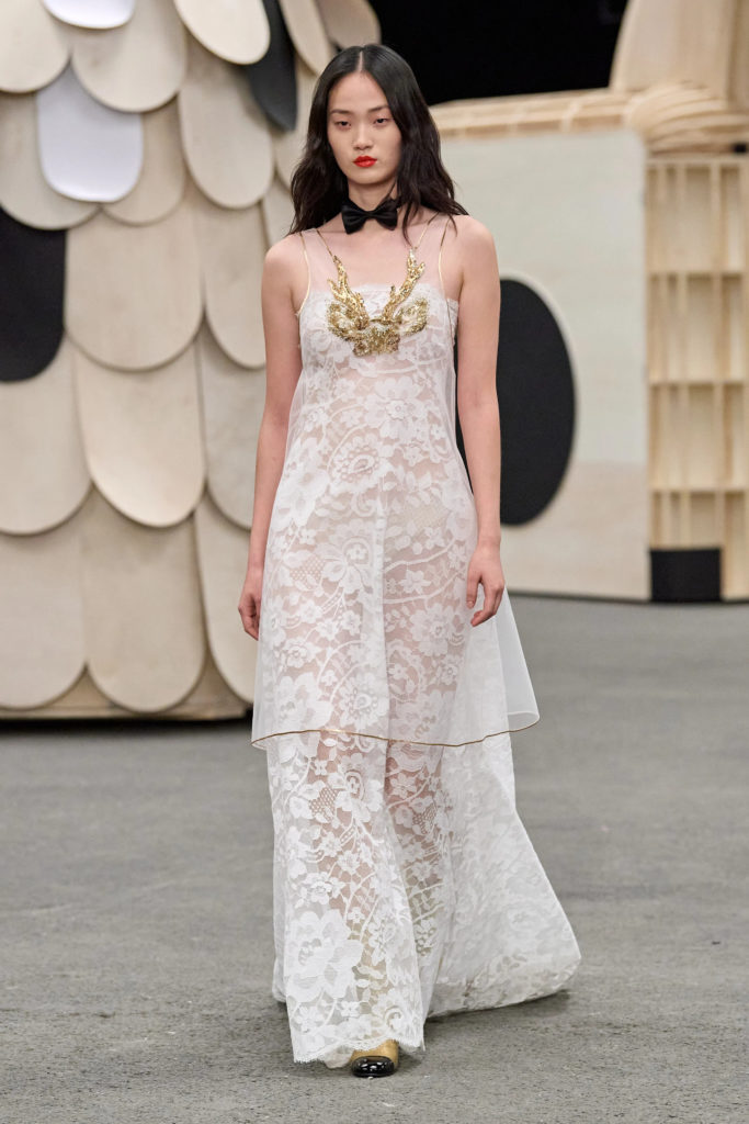 Chanel Bridal Look from Paris Fashion Week 2023.