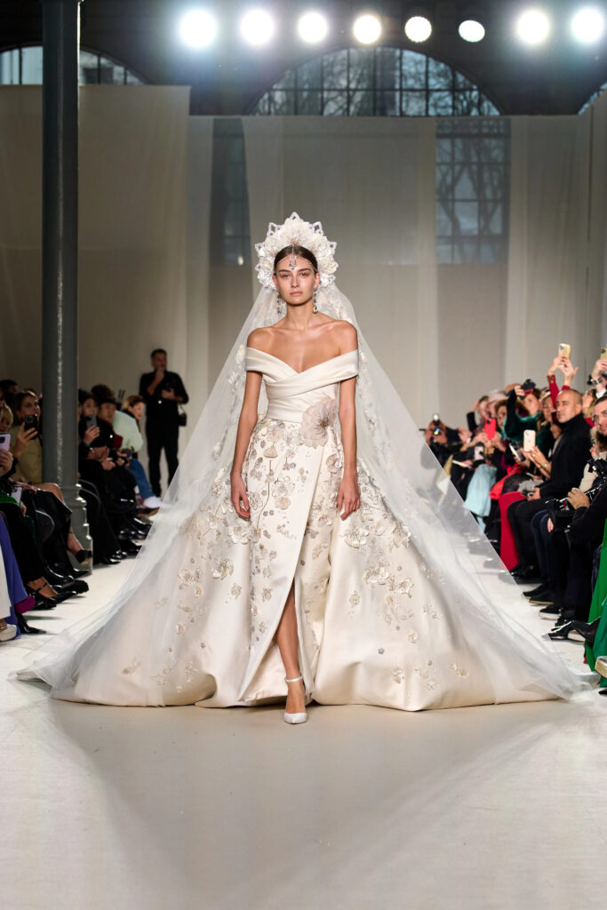 Elie Saab Bridal Look from Paris Fashion Week 2023. 