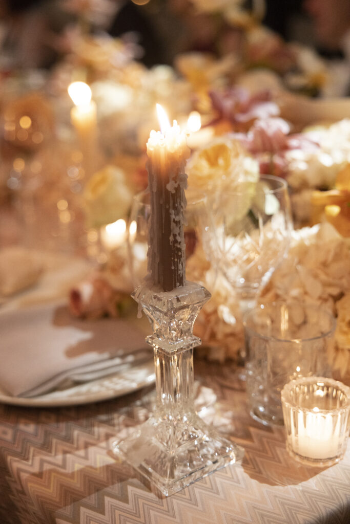 Beautiful candlelit reception
