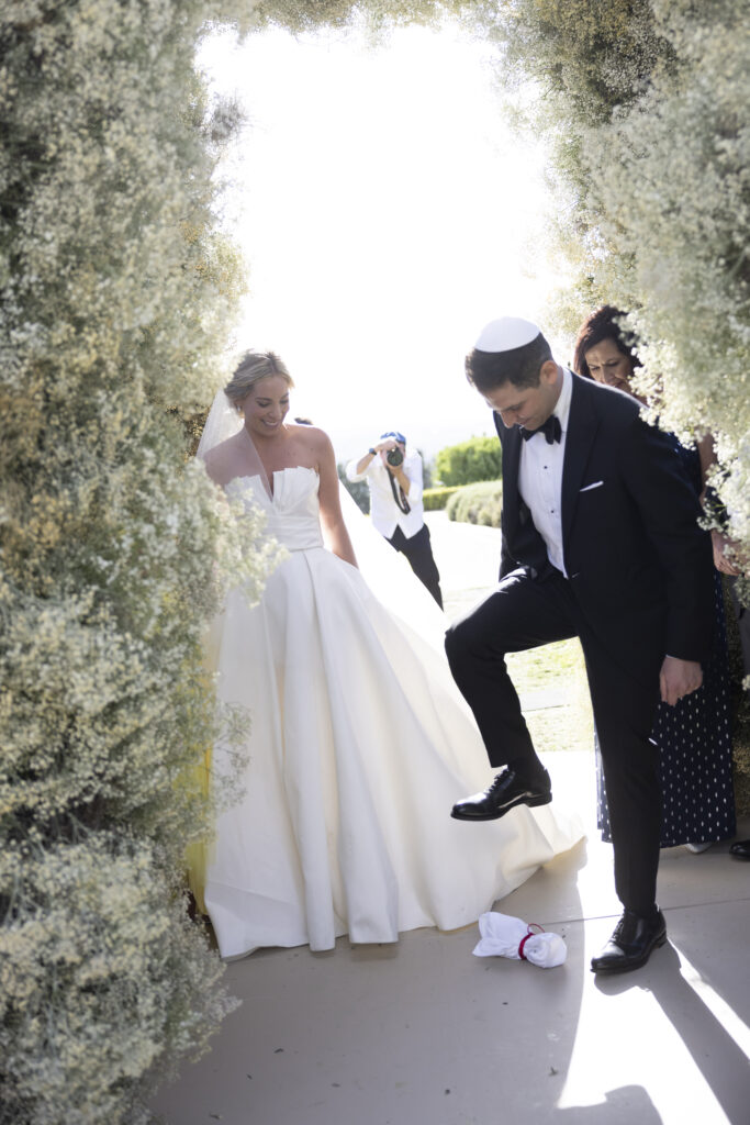 A traditional Jewish wedding ceremony