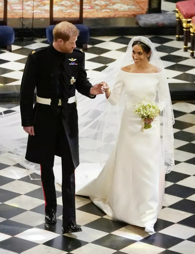 Meghan Markle's Givenchy bridal gown.