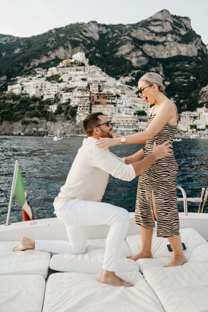 Wedding proposal in Positano Italy
