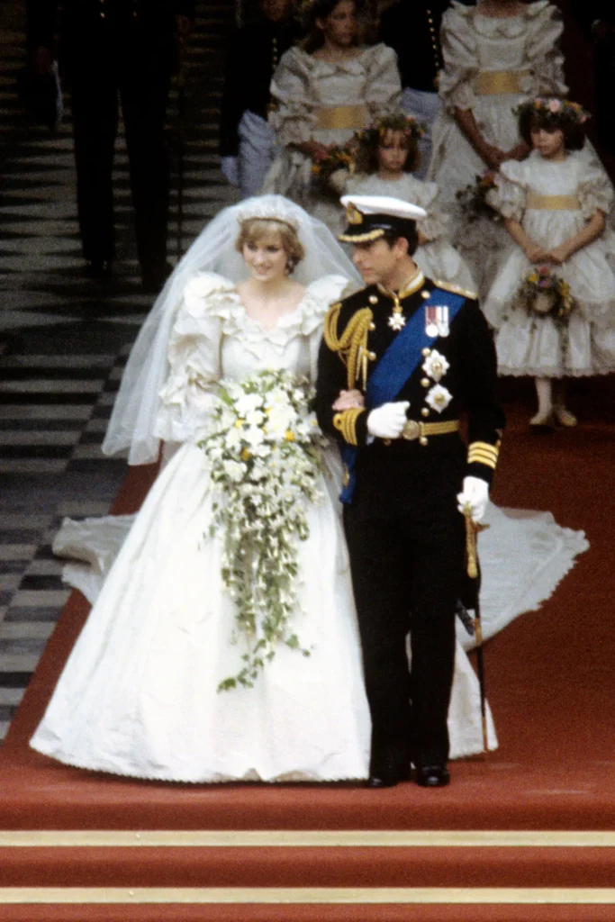 Princess Diana iconic wedding dress.