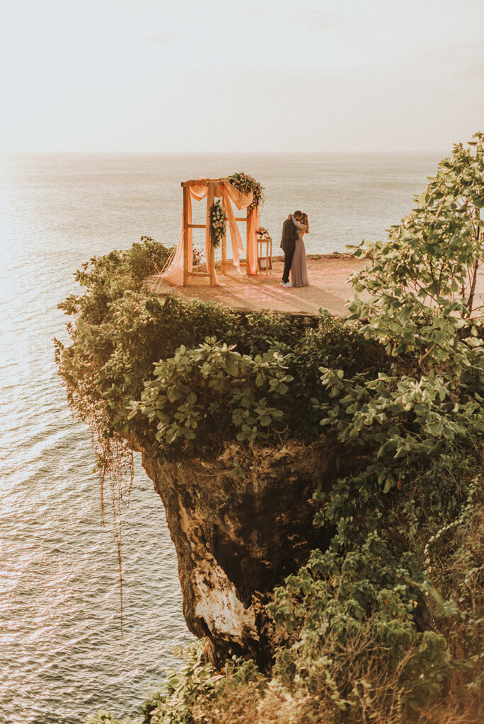 Cliffside wedding