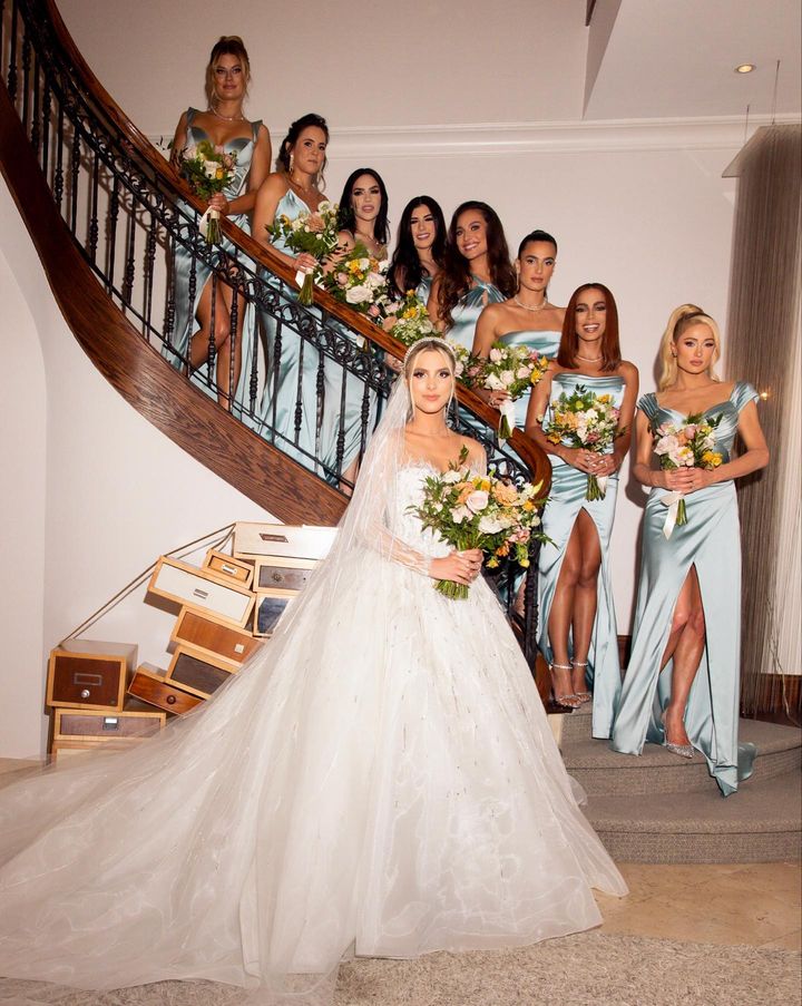Paris Hilton at Lele Pons' wedding