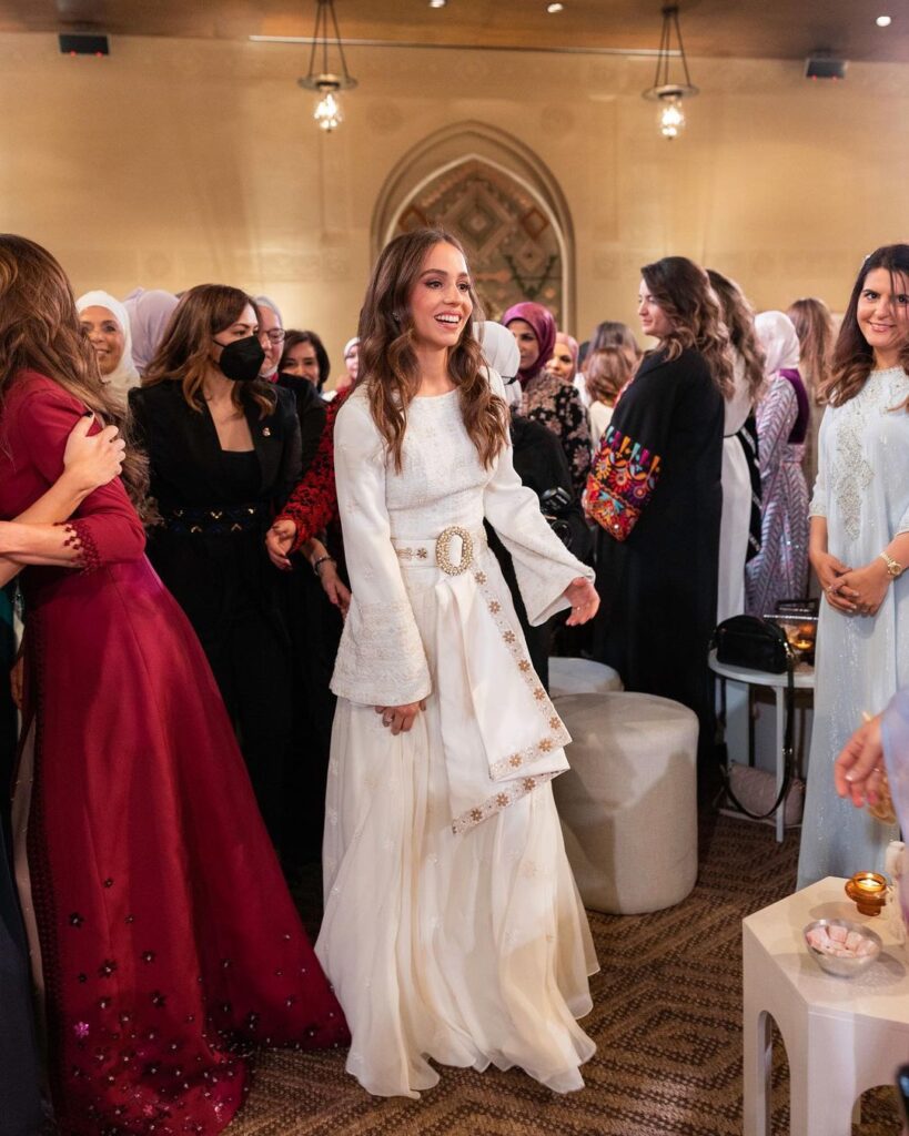 Princess Iman amongst her guests