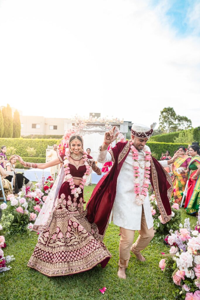 Beautiful Indian Couple on their wedding day