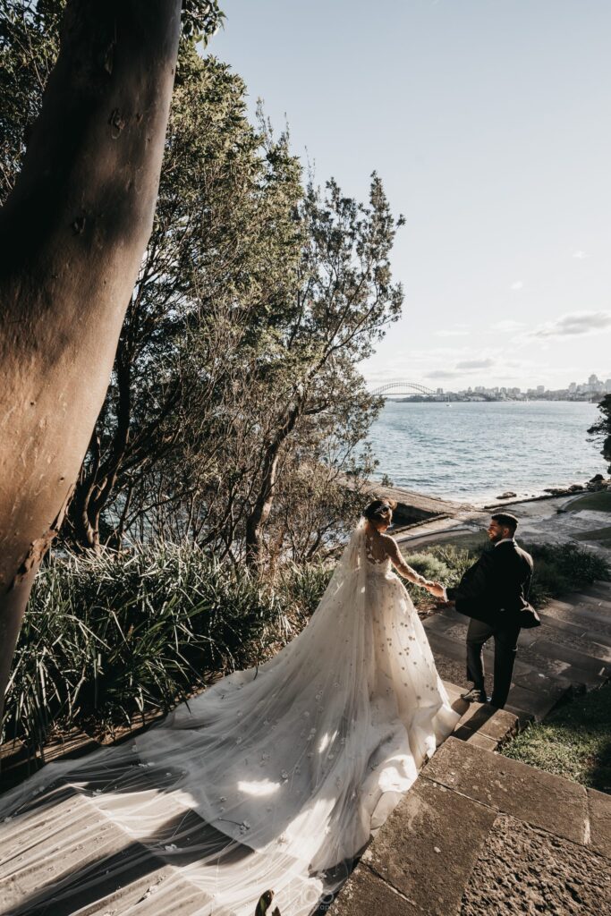 Beautiful newlyweds in Sydney, Australia