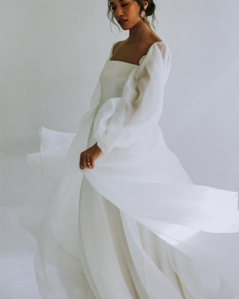 Choose a sustainable bridal gown.