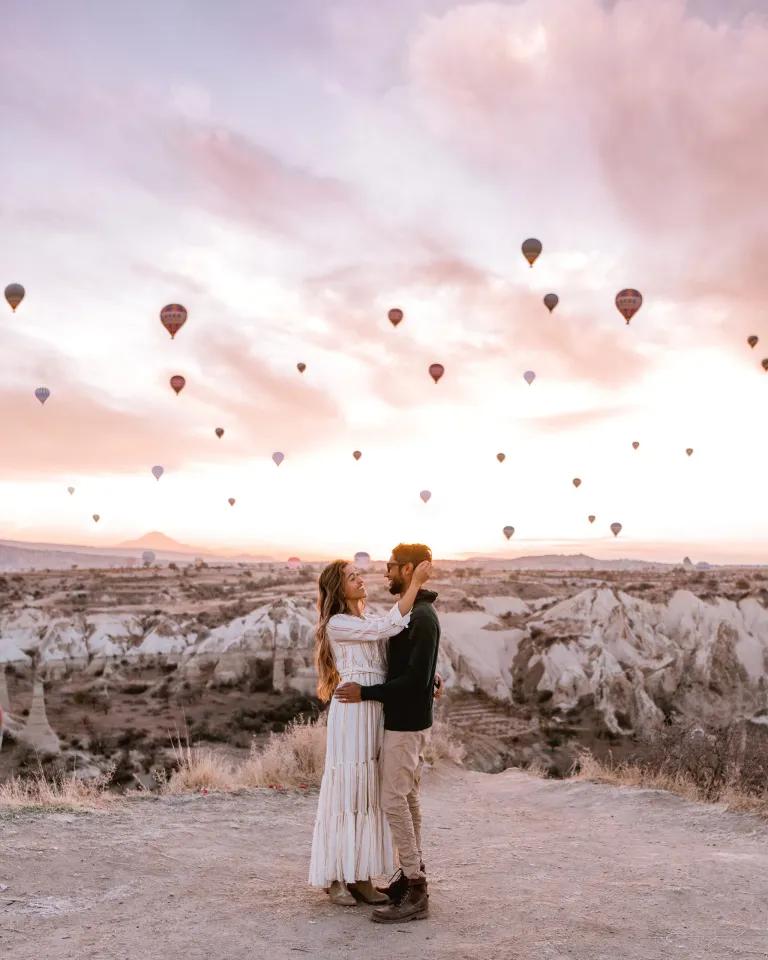 Cappadocia, Turkey a beautiful and enchanting place for honeymoon destinations.