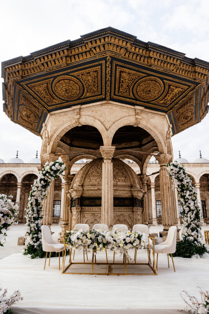 Stunning venue for this wedding in Cairo.
