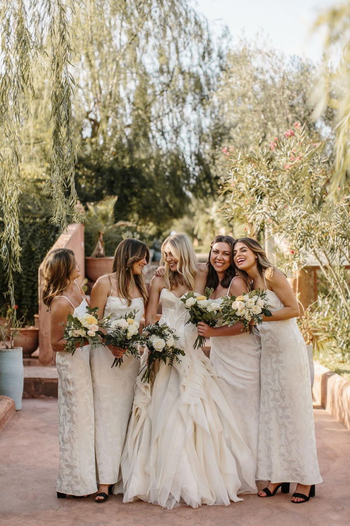 Break the wedding tradition of your bridesmaids wearing the same dresses.