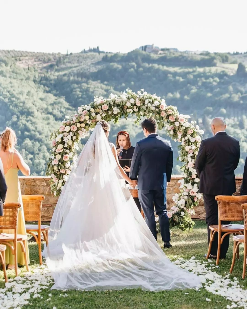 Stunning destination wedding in Florence, Italy.