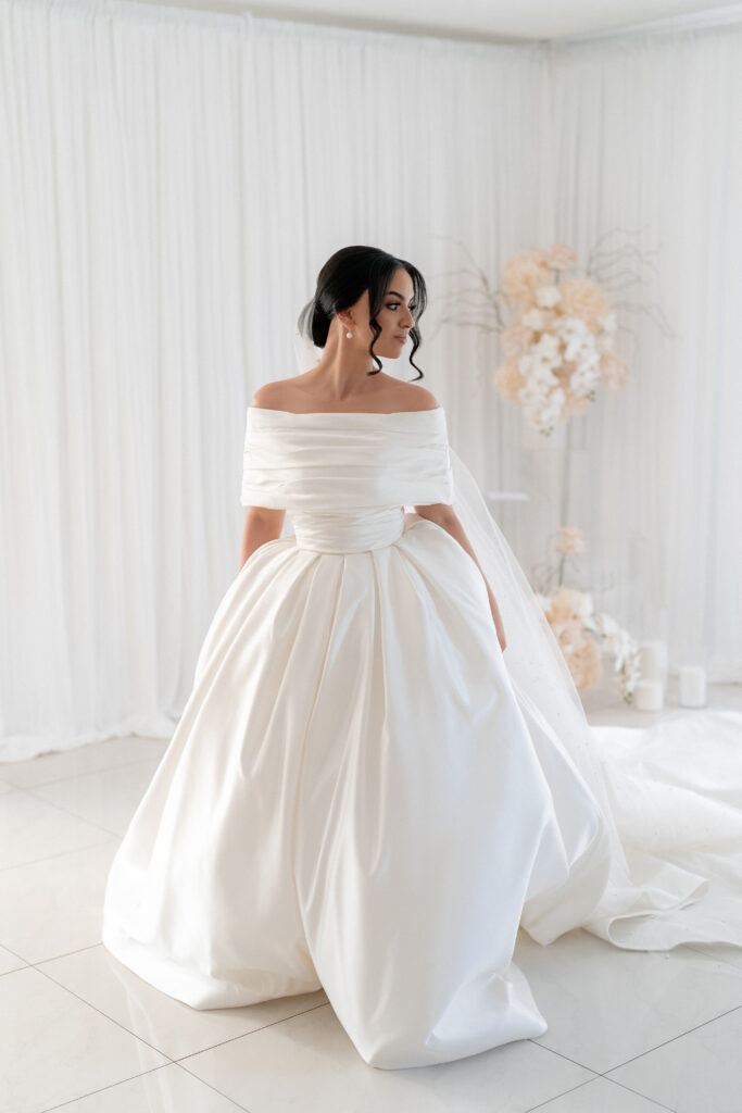 This Bride Wore a Stunning, Minimalist Gown to Her Elegant and Classic Wedding in Sydney
