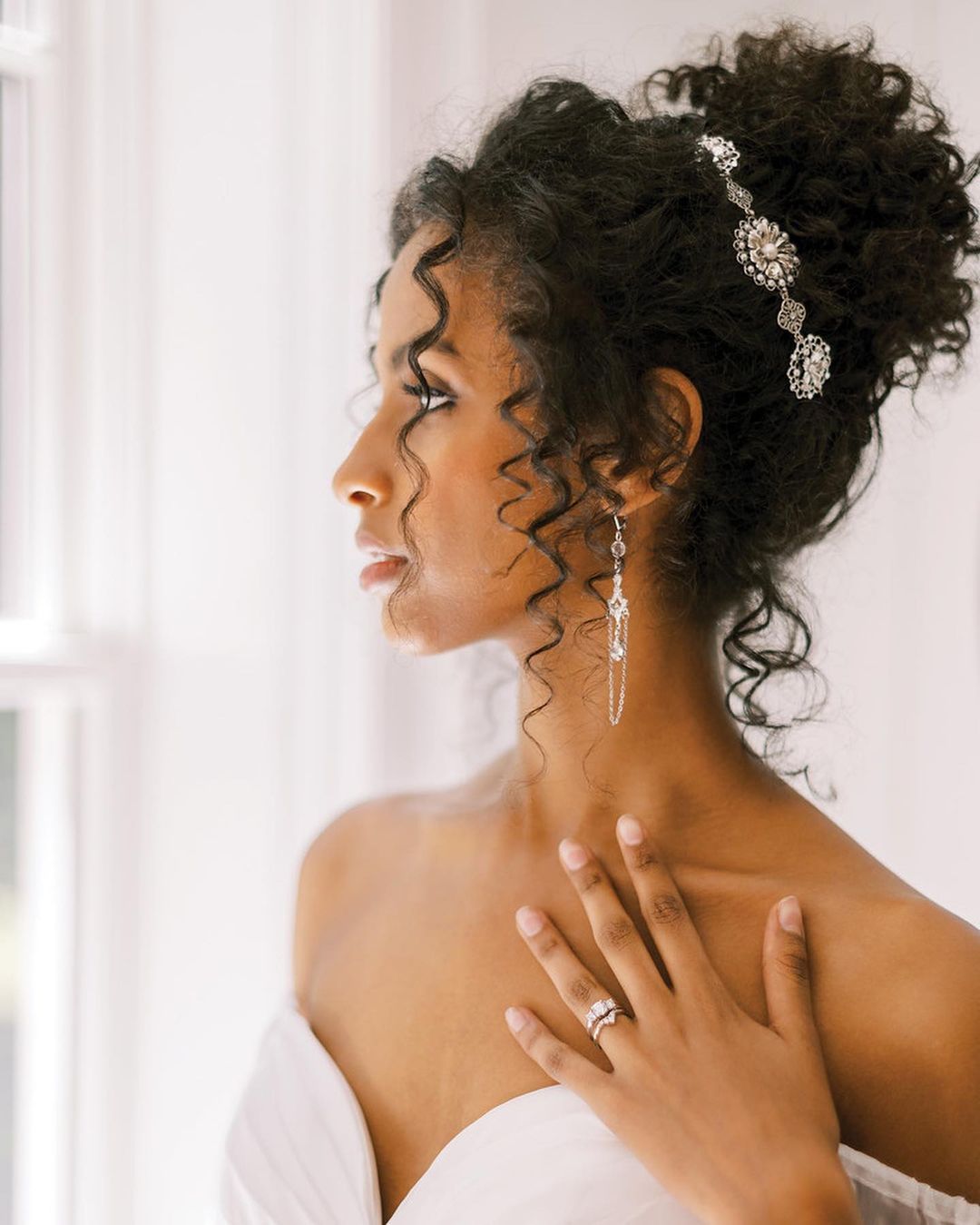 53 Best Wedding Hairstyles for 2023 Brides : Blonde Textured Updo