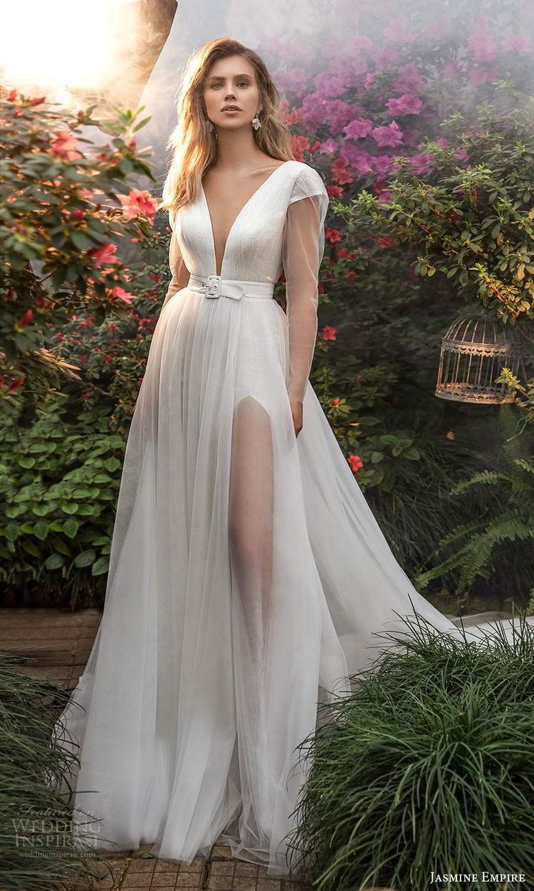 13 Stylish Wedding Dress Designs Featuring Sheer Skirts - Wedded Wonderland