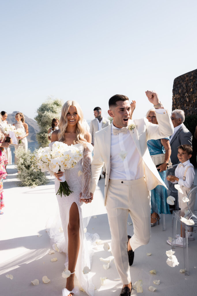 Australia Couple Had A Dreamy Destination Wedding in Santorini, Greece