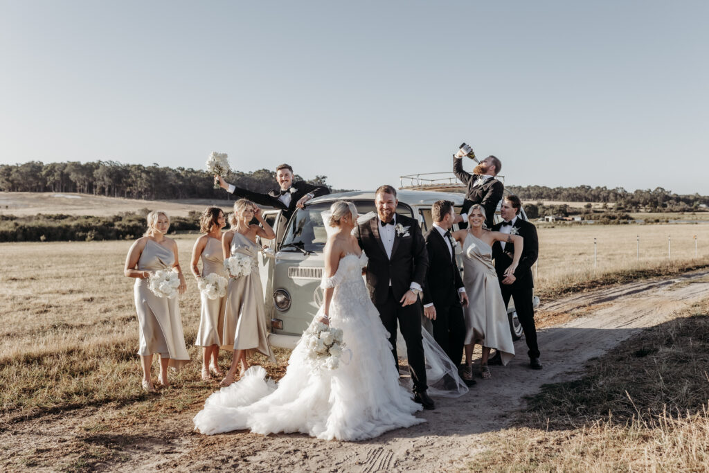 This Couple Had A Classic Monochromatic Farm Wedding in Western Australia