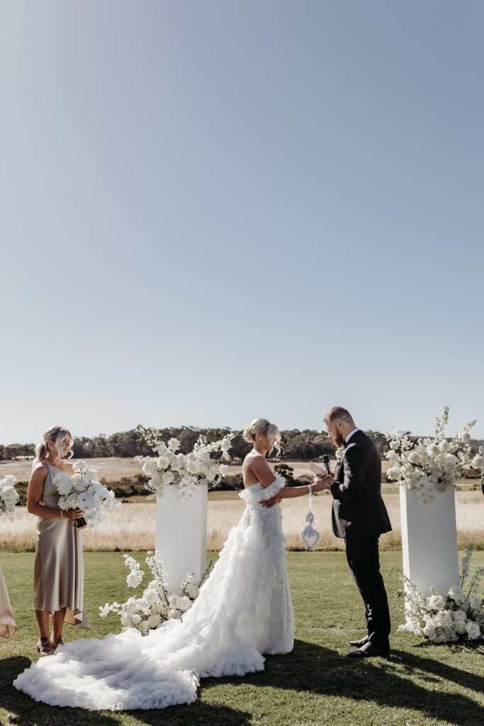 This Couple Had A Classic Monochromatic Farm Wedding in Western Australia