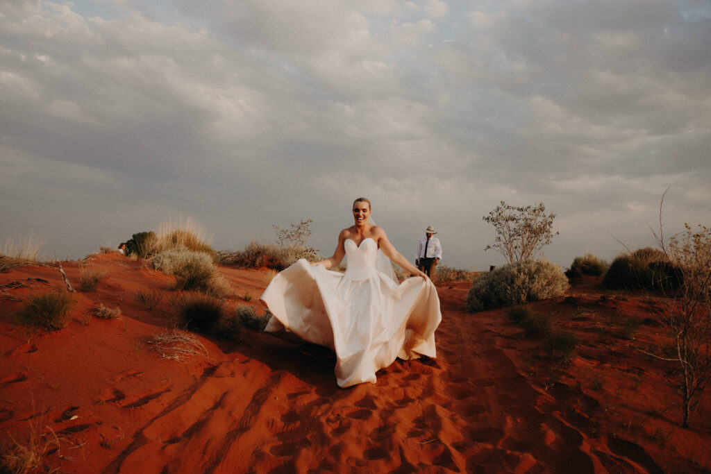 Australia's Abbey Holmes and Keegan Brooksby Get Married At Uluru, Northern Territory 