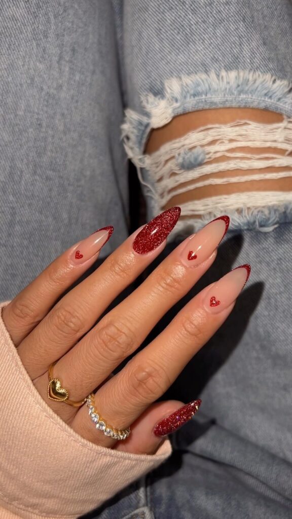 2023 Holiday Nail Trends You Need to Know About: Holiday Hearts