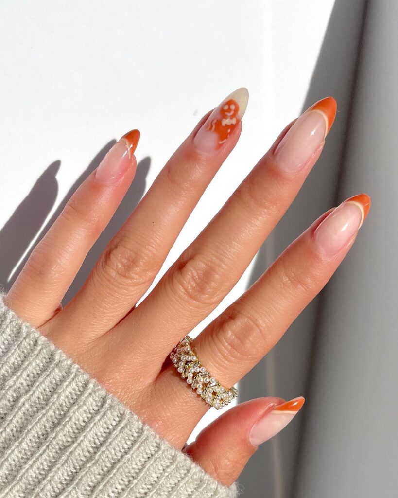2023 Holiday Nail Trends You Need to Know About: Gingerbread Nails