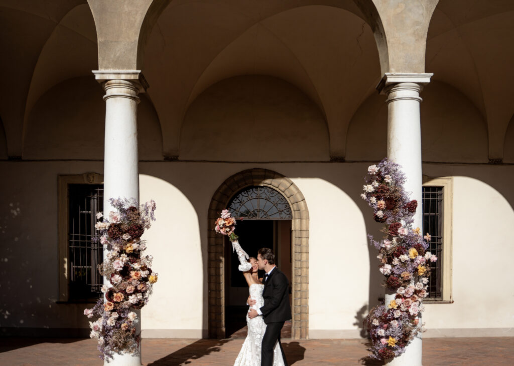 Jolie & Paul's Cinematic Wedding at Villa Labirinto in Italy 