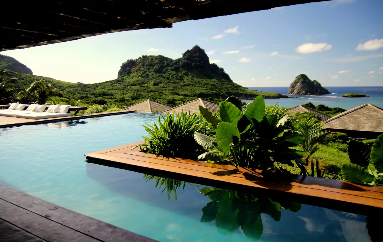 The Ultimate Guide To Having A Honeymoon in Brazil - Image of a swimming pool near seashore