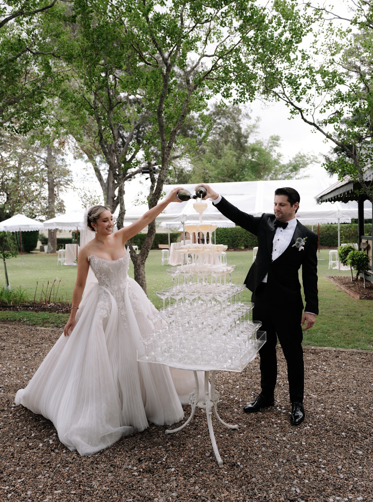 Leah Da Gloria Gets Wedded in Three of Her Own Custom Wedding Gowns