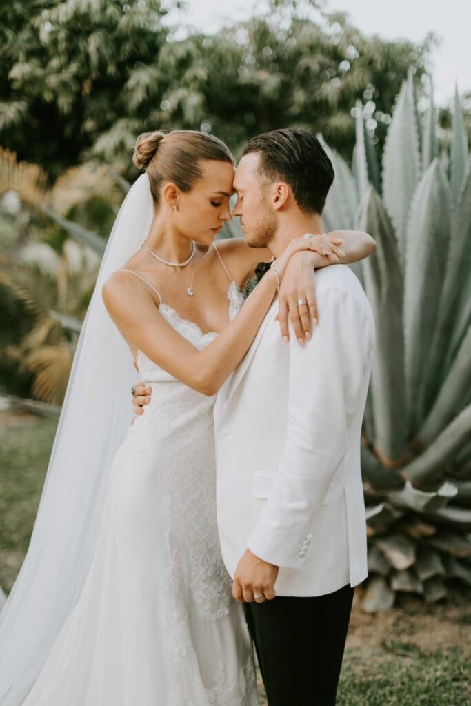 credit courtney pecorino a tender embrace after the ceremony jewelry by logan hollowell custom dress by alberta ferretti