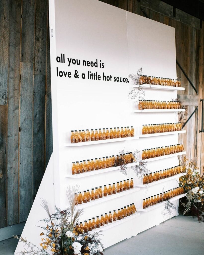Personalised wedding signage