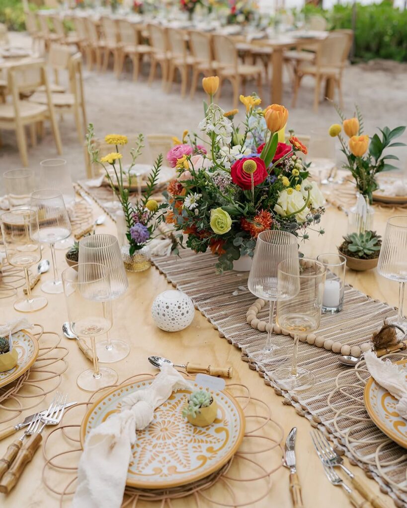 Wedding Reception Setup, Destination Wedding, Florals, Flowers, Wedding Flowers