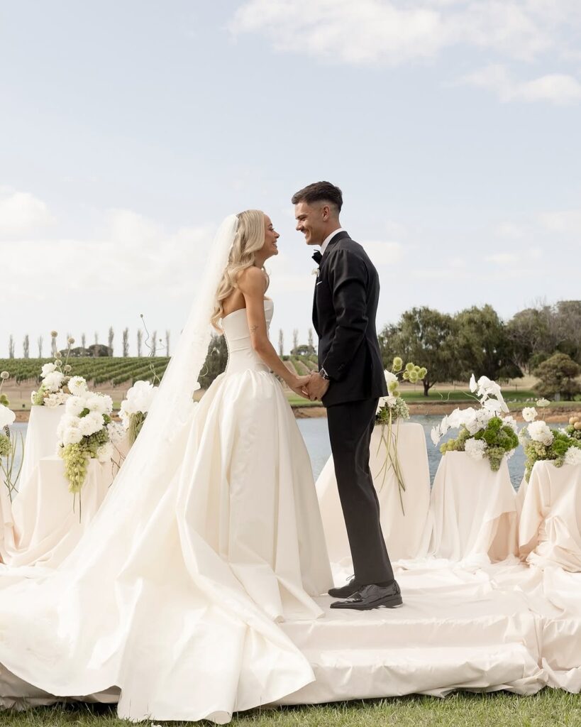 Em Davies & Joel Gambin's Magical Margaret River Wedding 4 Em Davies, Wedding, Margaret River Wedding, Influencer Wedding, Vogue Australia