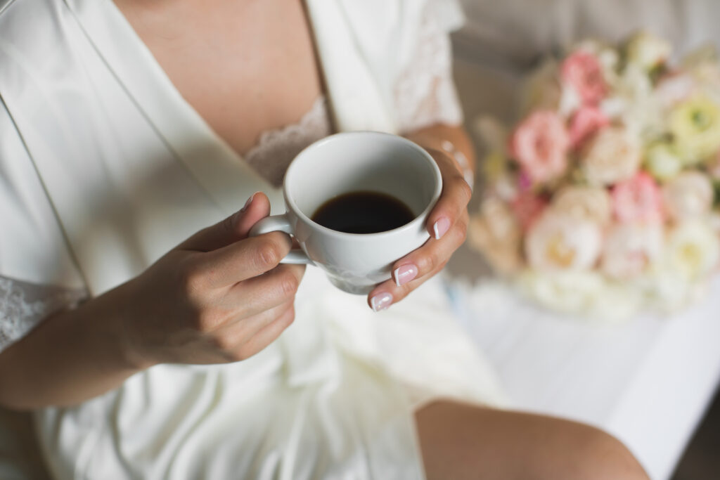 a bride s morning coffee for breakfast transpare 2025 01 10 20 37 17 utc