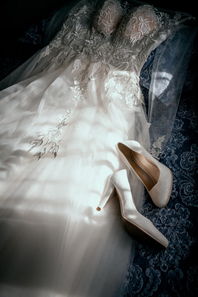 wedding beige shoes of the bride on the background 2025 01 07 10 32 38 utc 1