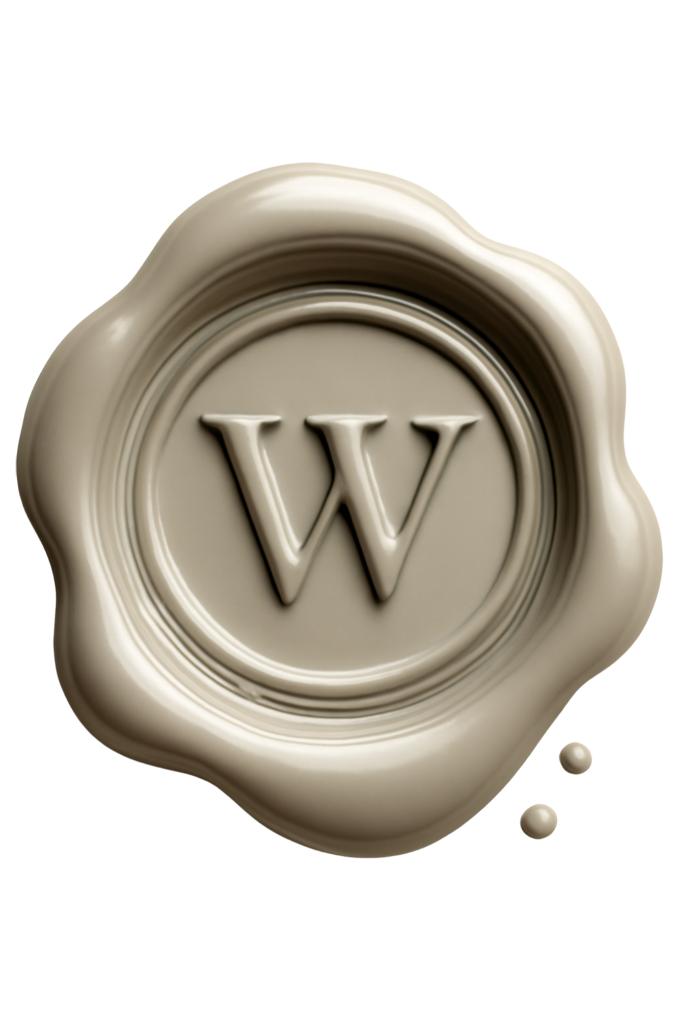 Badge Beige Transparent