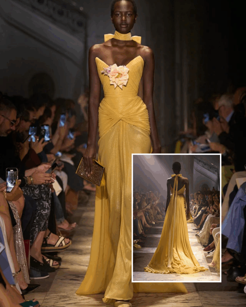 Haute Couture Royalty Turning Heads: Elie Saab's 2025 Spring/Summer Collection Has Us Spellbound 21 Elie Saab 2026 Autumn/Winter Collection La Nouvelle Cour Paris Couture Week
