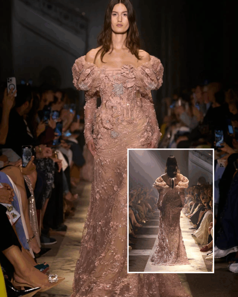 Haute Couture Royalty Turning Heads: Elie Saab's 2025 Spring/Summer Collection Has Us Spellbound 19 Elie Saab 2026 Autumn/Winter Collection La Nouvelle Cour Paris Couture Week