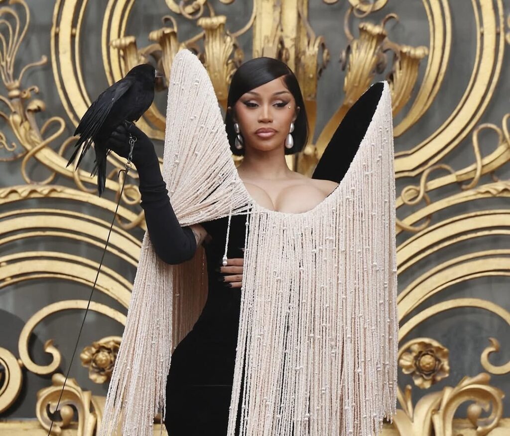 Cardi B at Schiaparelli Fall 2025 Couture show