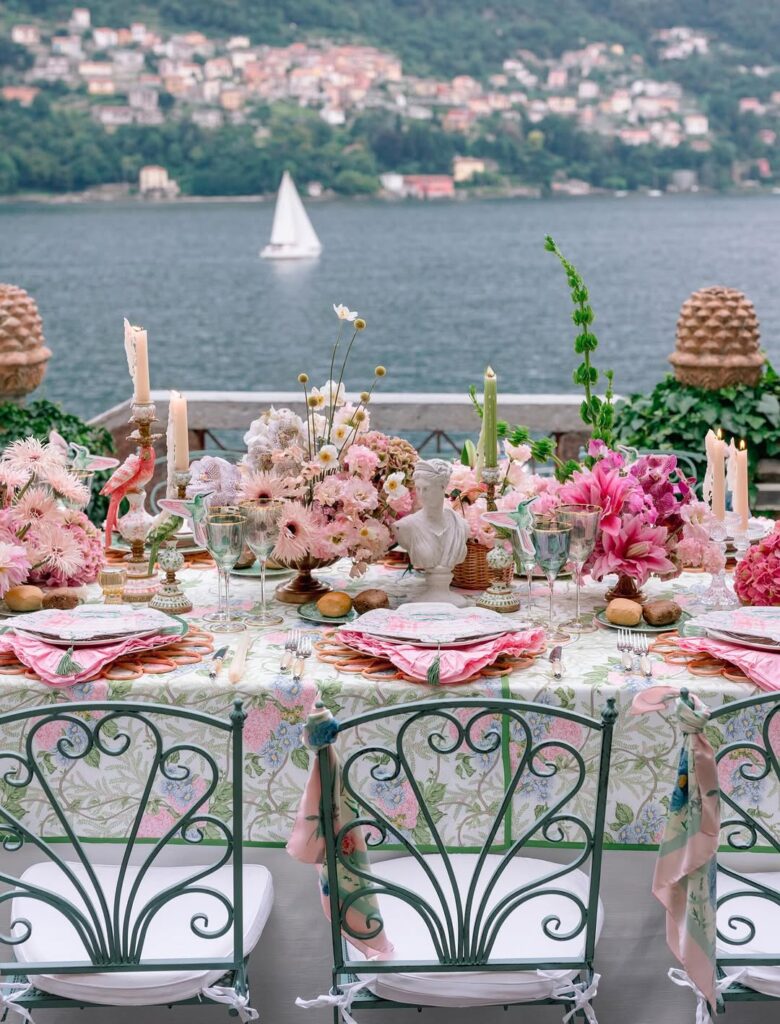 Against All Forecasts, Becca Bloom’s Lake Como Wedding Was Blessed by Clear Skies 4 Becca Bloom Rehersal Dinner