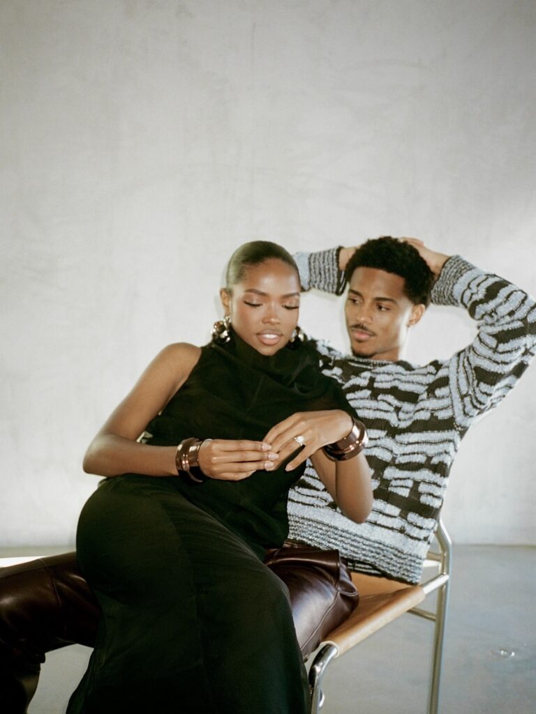 Keith Powers and Ryan Destiny engagement